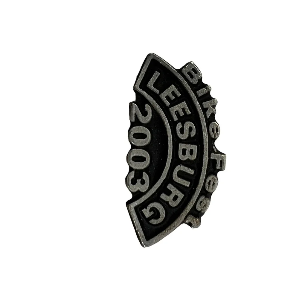 Vintage Bike Fest Pin Leesburg‎ Florida 2003 Pewter Tone Pinback
